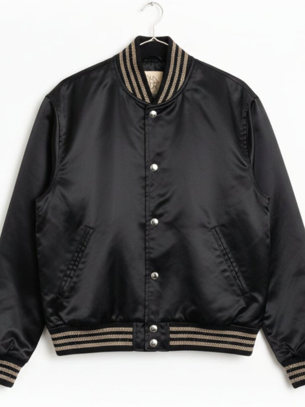 Chaser Metallic Trim Bomber Jacket Size XS